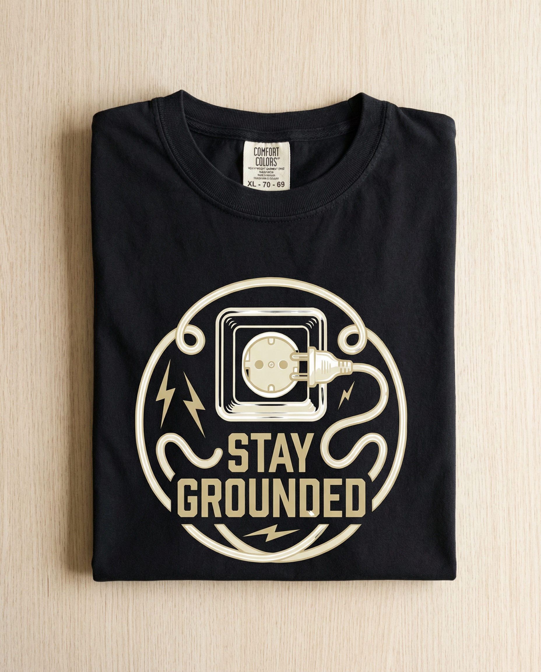 Black flat lay